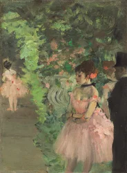 Tänzer hinter der Bühne, 1876-1883